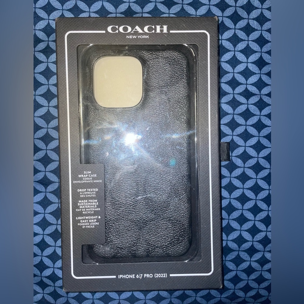 iPhone 6.7 Pro Black Coach Phone Case